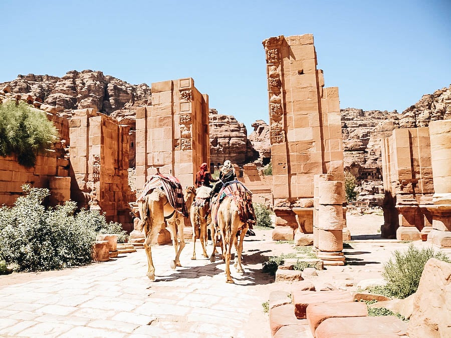 Colonnaded Street in Petra