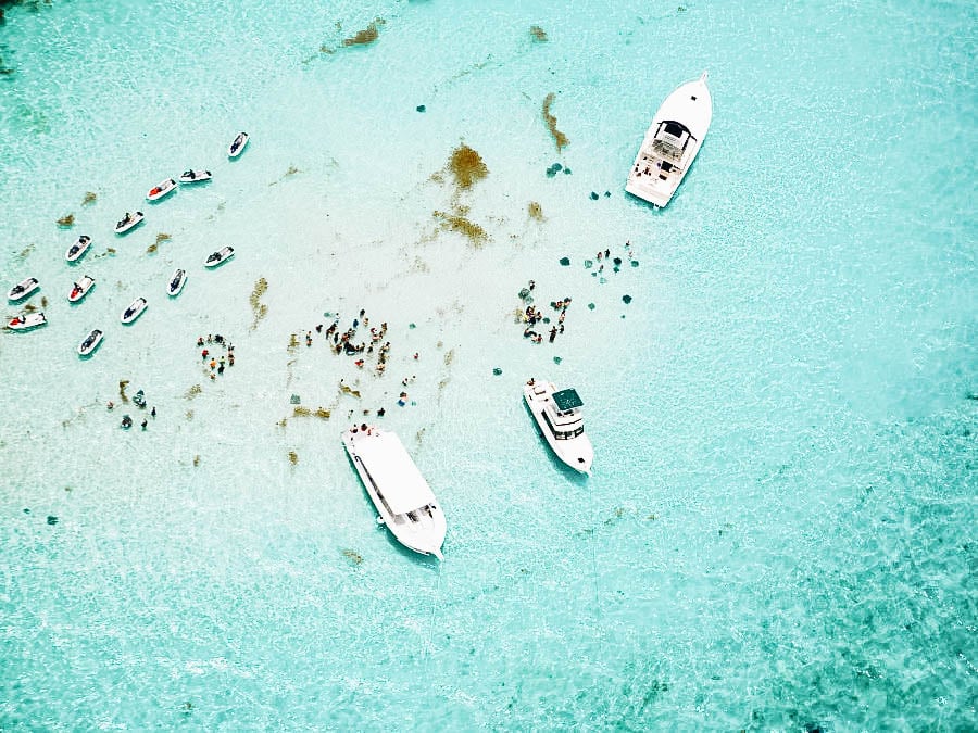 Swimming with Stingrays in Grand Cayman
